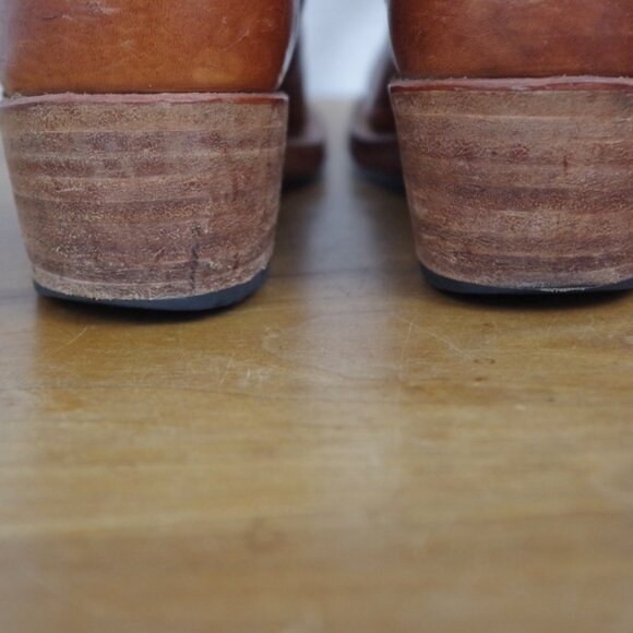 USA Made Timberland Boot Company Brown Leather Buckle Strap Ankle Boots - Picture 7 of 11